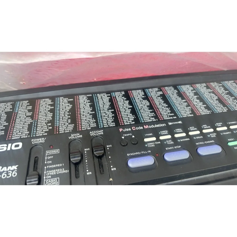 Casio CT-636 ToneBank 61-Key Electronic Keyboard - Vintage 80s Piano Nib New !